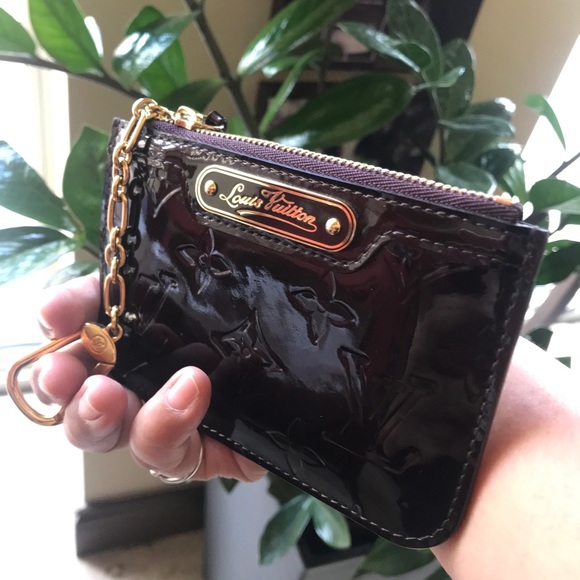 💯Authentic Louis Vuitton Vernis Amarante pochette cles key coin pouch 🥰 - Picture 11 of 16